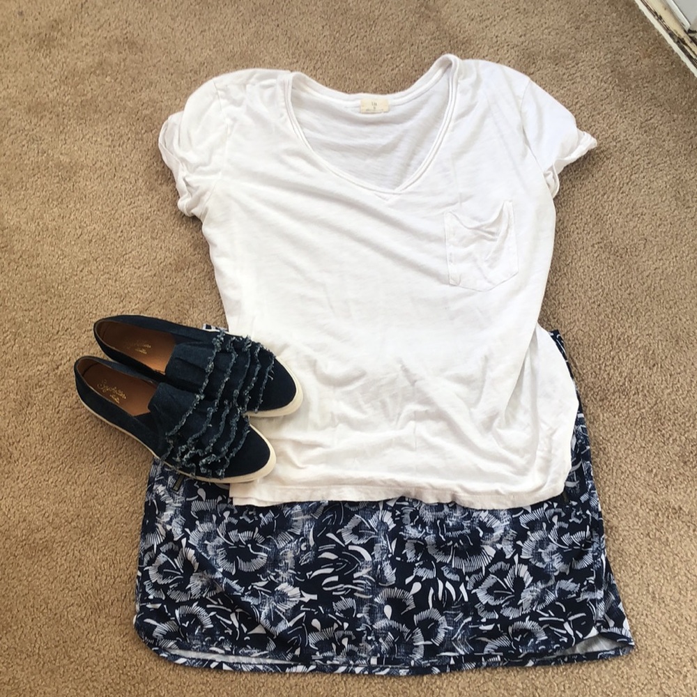 Athleta skort navy and white 1X